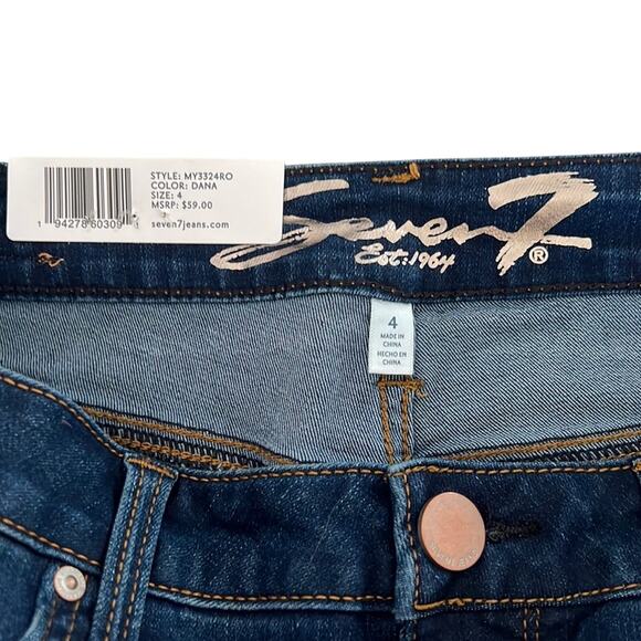 Seven 7 Denim Weekend Jeans Shorts Woman's Size 4 NWT - Picture 3 of 8